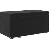 vidaXL Hocker Schwarz 81 x 41 x 40 cm Samt und Engineering Holz