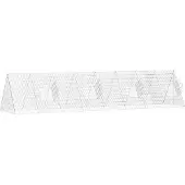 vidaXL Hühnerkäfig Silber 430 x 100 x 85 cm Verzinkter Stahl