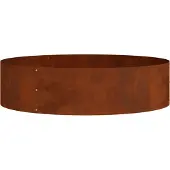 vidaXL Pflanzenring Rostig 80 x 80 x 20 cm Wetterfeststahl