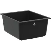vidaXL Waschbecken Schwarz 370 x 460 mm 80% Quarz und 20% Harz
