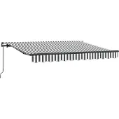 vidaXL Ausziehbare Markise Anthrazit 350 x 200 cm Stoff