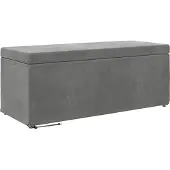 vidaXL Hocker Dunkelgrau 101 x 41 x 40 cm Samt und Engineering Holz