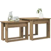 vidaXL Kaffeetisch Set 2 stk. Artisan-Eiche 50 x 52 x 42 cm