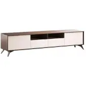 AEA TV Schrank Moderner weißer Luxus Fernseher Ständer Kommode Wohnwand rtv