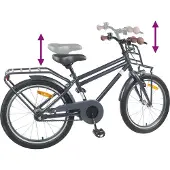 vidaXL Kinderfahrrad 20 Zoll für 6-11 Jahre alt Dunkelgrau