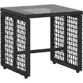vidaXL Gartenmöbel-Set 5 stk. Schwarz und Weiß