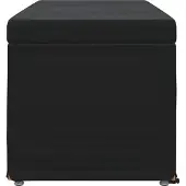 vidaXL Hocker Schwarz 101 x 41 x 40 cm Samt und Engineering Holz
