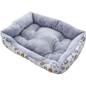 Surtep Hundebett Travel Comfort rechteckig weich Baumwolle 70x52x15cm waschbar mit Kissen