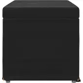 vidaXL Hocker Schwarz 81 x 41 x 40 cm Samt und Engineering Holz