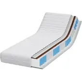 vidaXL Matratze Weiß 70 x 200 cm Taschenfeder