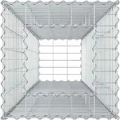 vidaXL Gabionen-Hochbeet 50 x 50 x 150 cm Verzinkter Stahl Silber