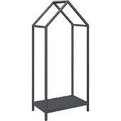 vidaXL Brennholzregal Anthrazit 40x25x90 cm Kaltgewalzter Stahl