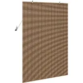 vidaXL Rollo Braun 110 x 160 cm Bambus