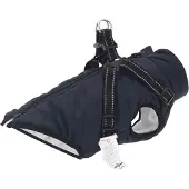 vidaXL Hundemantel Marineblau L36 Fleece und Polyester