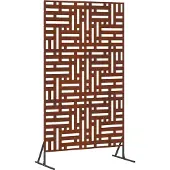 vidaXL Sichtschutz 100 x 50 x 180 cm Wetterfeststahl Rostoptik