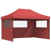 vidaXL Party-Zelt Bordeauxrot 279 x 410 x 315 cm Oxford-Stoff