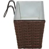 vidaXL Balkon 2 pcs 50 x 17 x 17 cm Metall