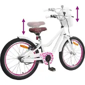 vidaXL Kinderfahrrad Mit Stützrädern 18 Zoll für 5-7 Jahre alt Weiß