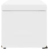 vidaXL Hocker Weiß 81 x 41 x 40 cm Kunstleder und Engineering Holz