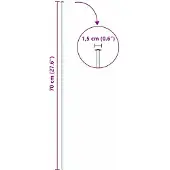 vidaXL Teichzaun Set 5 Stk. 100 x 50 cm Stahl Grün