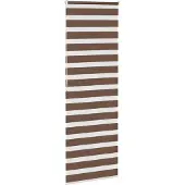 vidaXL Doppelrollo Braun 85x200 cm Stoffbreite 80,9 cm Polyester
