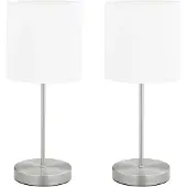 vidaXL Tischlampen 2 Stk. Touch-Sensor Weiß E14