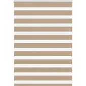 vidaXL Doppelrollo Sandbraun 100x100 cm Stoffbreite 95,9 cm Polyester