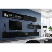 Xl Moebel Gmbh Designer Schwarz Wohnwand Wandschrank Modern Stil Sideboard Möbel Neu