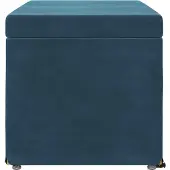 vidaXL Hocker Blau 81 x 41 x 40 cm Samt und Engineering Holz