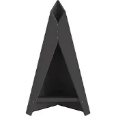vidaXL Feuerschale Schwarz 58 x 40 x 100 cm Wetterfeststahl