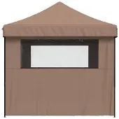 vidaXL Party-Zelt Braun 292 x 440 x 315 cm Oxford-Stoff