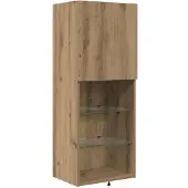 vidaXL TV-Wandgeräte 4 pcs Artisan-Eiche Holzwerkstoff