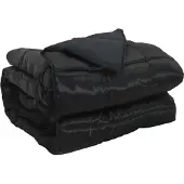 vidaXL Ganzjahresbettdecke 200 x 200 cm 300 g/m² Schwarz