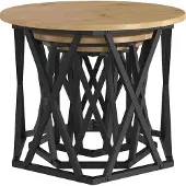 vidaXL Nesting Beistelltisch 3 stk. Artisan-Eiche 53 x 53 x 40 cm