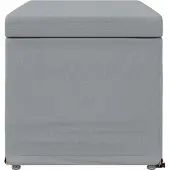 vidaXL Hocker Hellgrau 81 x 41 x 40 cm Stoff und Pressholz