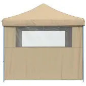 vidaXL Party-Zelt Beige 292 x 292 x 315 cm Oxford-Stoff