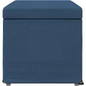 vidaXL Hocker Blau 81 x 41 x 40 cm Stoff und Pressholz