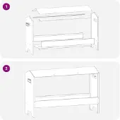 vidaXL Hühnerfütterungsrinne Olive Grün 81 x 32 x 53,5 cm