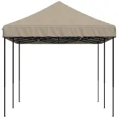 vidaXL Party-Zelt Taupe 292 x 580 x 315 cm Oxford-Stoff