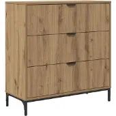 vidaXL Sideboard Artisan-Eiche 79,5 x 33 x 82 cm Holzwerkstoff