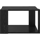 vidaXL Couchtisch Schwarz Eichen-Optik 51,5 x 51,5 x 30 cm