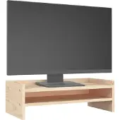 vidaXL Monitorständer 50x24x16 cm Massivholz Kiefer