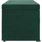 vidaXL Hocker Dunkelgrün 101 x 41 x 40 cm Samt und Engineering Holz