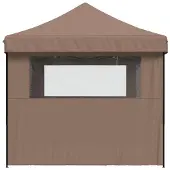 vidaXL Party-Zelt Braun 292 x 440 x 315 cm Oxford-Stoff