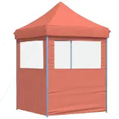 vidaXL Party-Zelt Terrakotta 200 x 200 x 306 cm Oxford-Stoff