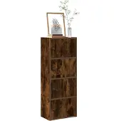 vidaXL Bücherregal Räuchereiche 40x24x102 cm Holzwerkstoff Bücherschrank