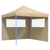 vidaXL Party-Zelt Beige 292 x 292 x 315 cm Oxford-Stoff