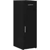 vidaXL Sideboard mit Schubladen Schwarz Eichen-Optik 30 x 42,5 x 93 cm