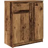 vidaXL Sideboard mit Schublade Altholz-Optik 71x35x84 cm Holzwerkstoff