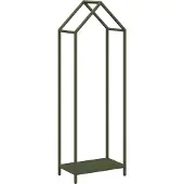 vidaXL Brennholzregal Olivgrün 40x25x120 cm Kaltgewalzter Stahl